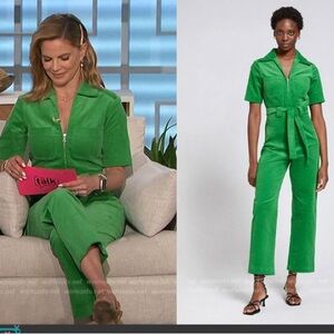 & Other Stories Green Corduroy Jumpsuit